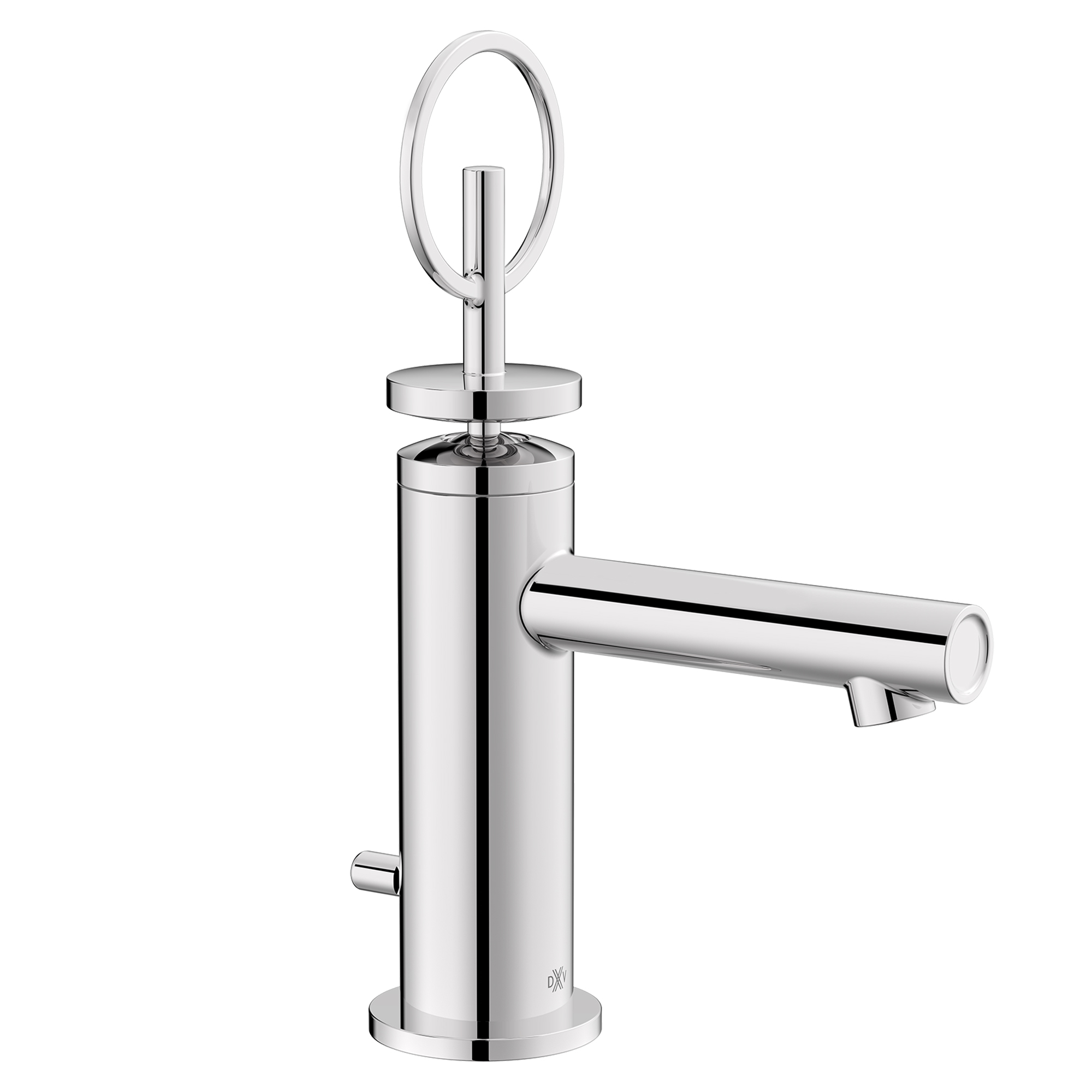 Percy Single Handle Bathroom Faucet with Indicator Markings and Loop Handle